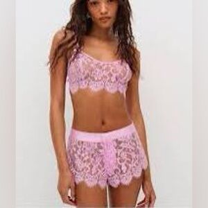 FOR LOVE & LEMONS Victoria Secret Size L Zeta Shorts NWT
